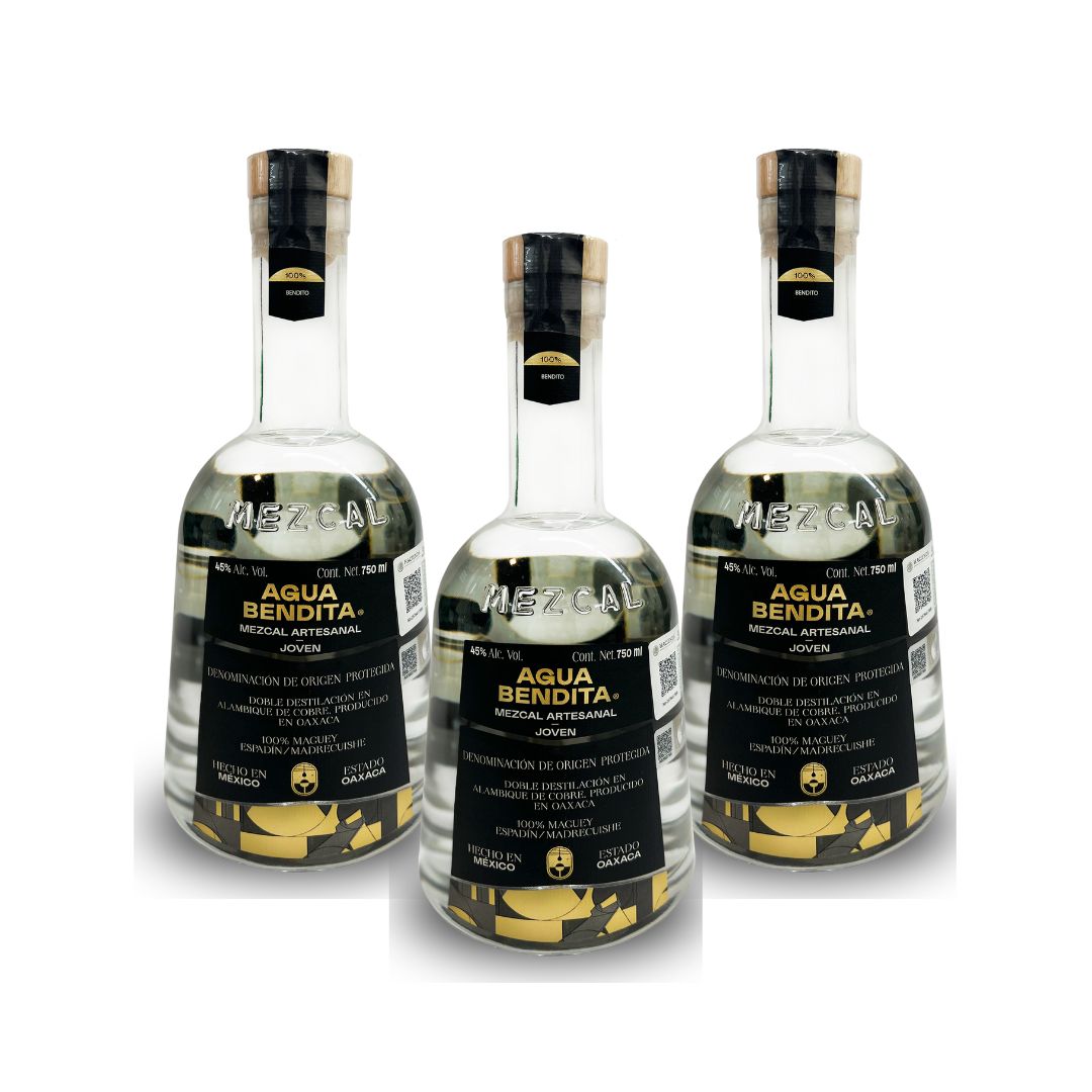 Mezcal Agua Bendita 45° Paq 3
