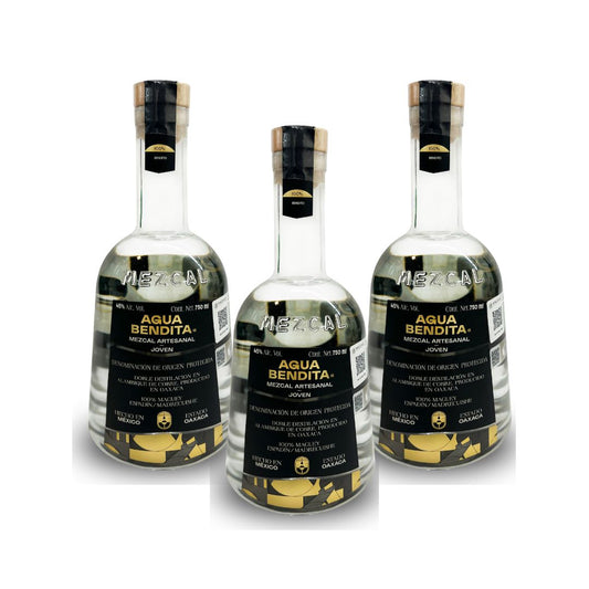 Mezcal Agua Bendita 45° Paq 3